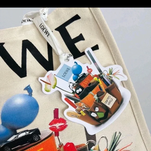 Loewe Cream Tote Bag "Crafted World" Limited Edition NEW!! - Picture 2 of 8